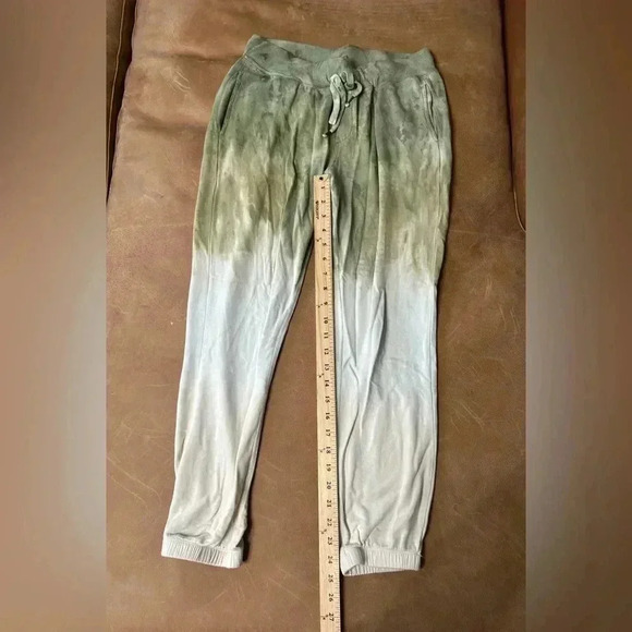 Young Fabulous and Broke Juliette Green Ombré Tie Dye Joggers Size Medium - Picture 6 of 12